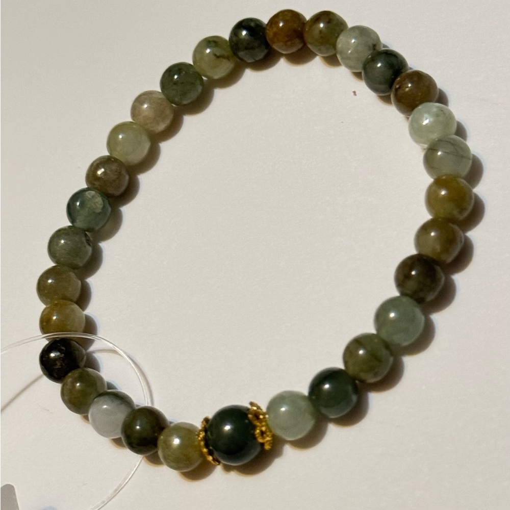100% Natural Burmese Jadeite |Untreated|Genuine Burmese Jade Beads Bracelet